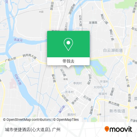 城市便捷酒店(心大道店)地图