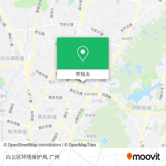 白云区环境保护局地图