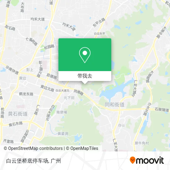 白云堡桥底停车场地图