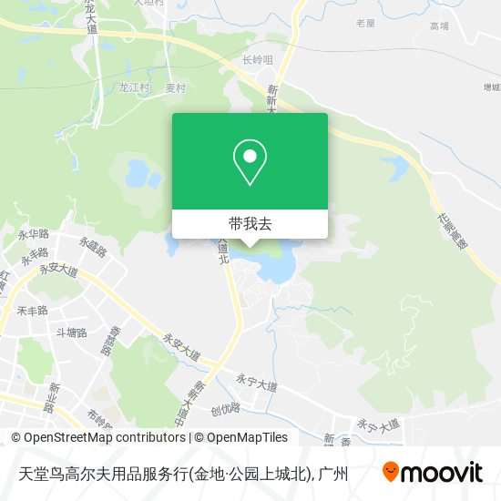 天堂鸟高尔夫用品服务行(金地·公园上城北)地图