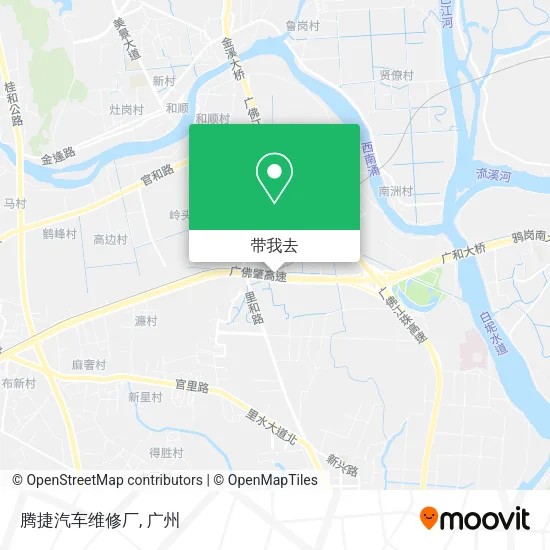 腾捷汽车维修厂地图