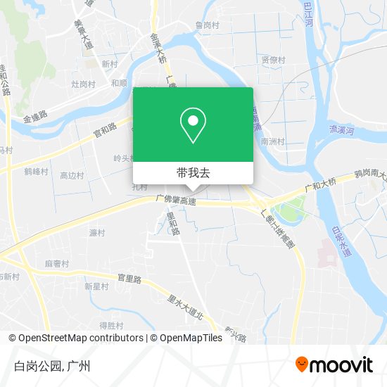 白岗公园地图