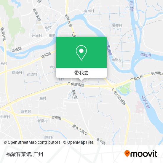 福聚客菜馆地图