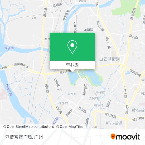 亚蓝宵夜广场地图