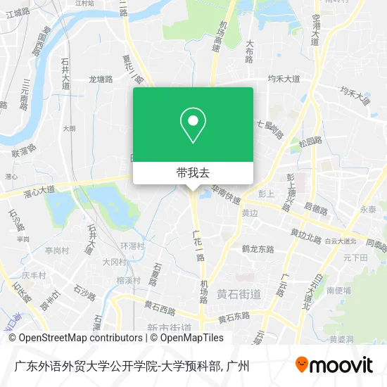 广东外语外贸大学公开学院-大学预科部地图
