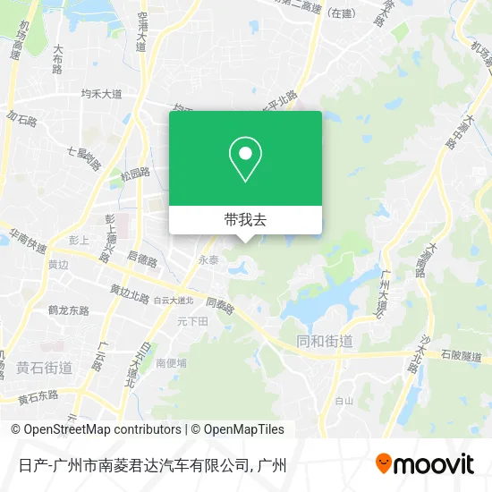 日产-广州市南菱君达汽车有限公司地图