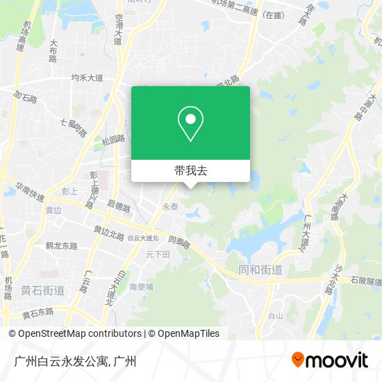 广州白云永发公寓地图