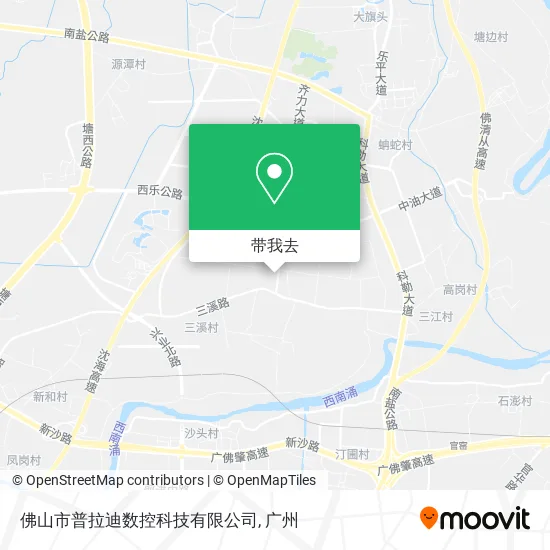 佛山市普拉迪数控科技有限公司地图