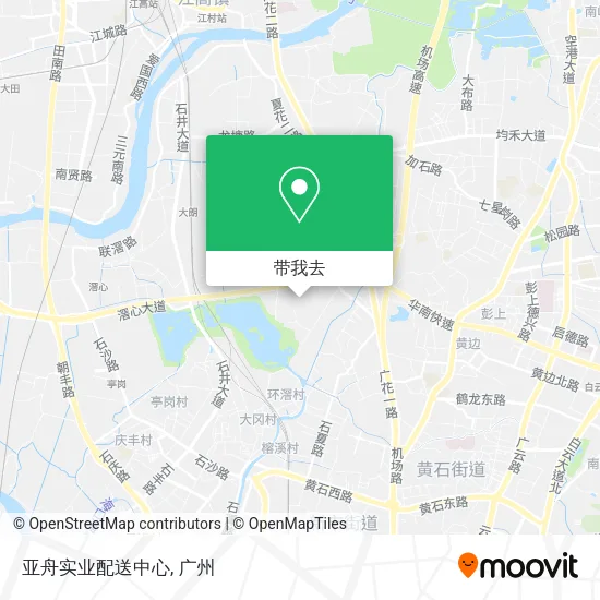 亚舟实业配送中心地图