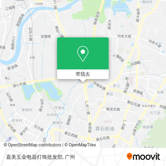 嘉美五金电器灯饰批发部地图