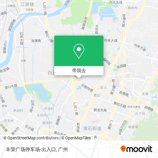 丰荣广场停车场-出入口地图