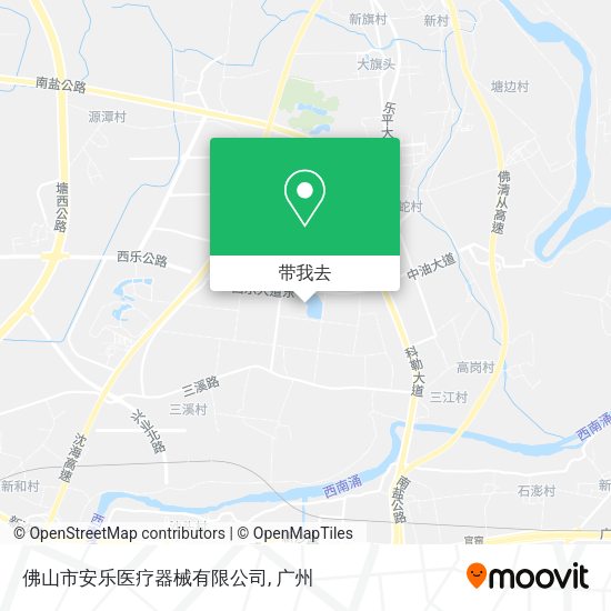 佛山市安乐医疗器械有限公司地图