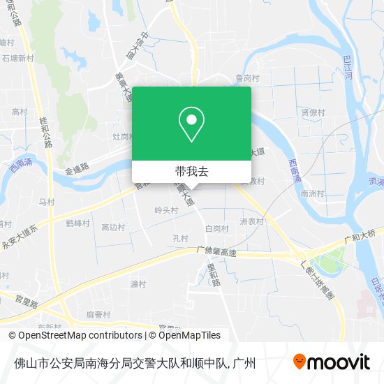 佛山市公安局南海分局交警大队和顺中队地图