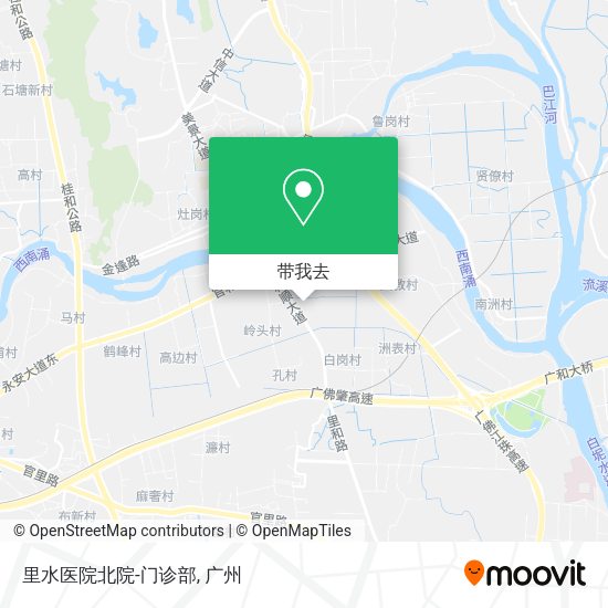 里水医院北院-门诊部地图