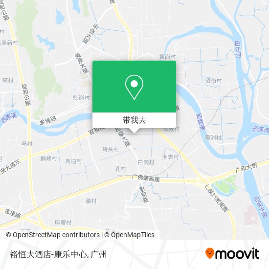 裕恒大酒店-康乐中心地图