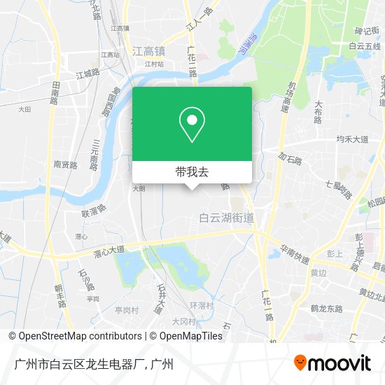 广州市白云区龙生电器厂地图