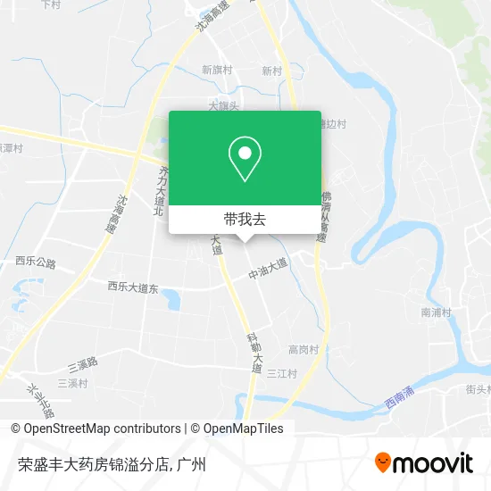荣盛丰大药房锦溢分店地图
