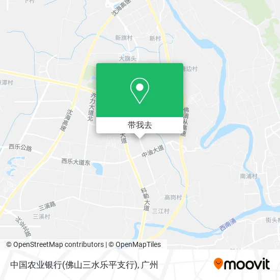 中国农业银行(佛山三水乐平支行)地图
