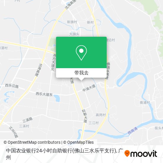 中国农业银行24小时自助银行(佛山三水乐平支行)地图