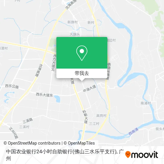 中国农业银行24小时自助银行(佛山三水乐平支行)地图