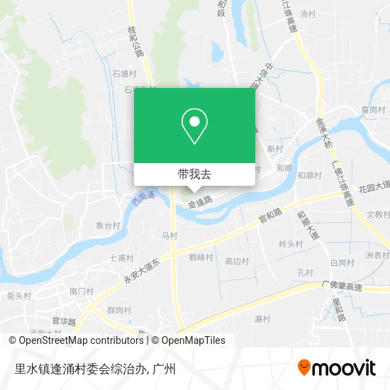 里水镇逢涌村委会综治办地图