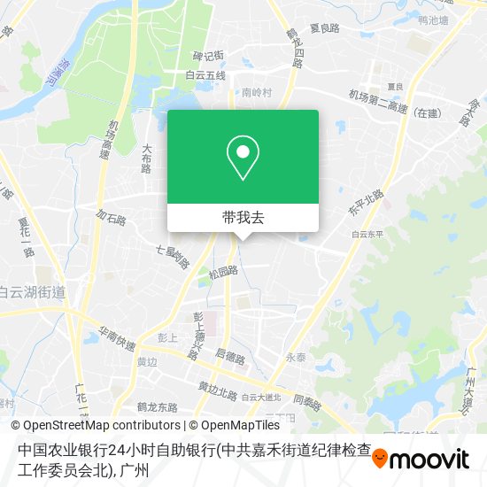 中国农业银行24小时自助银行(中共嘉禾街道纪律检查工作委员会北)地图