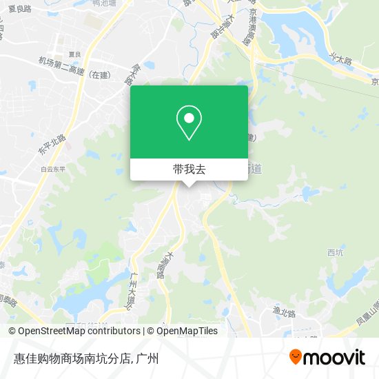 惠佳购物商场南坑分店地图