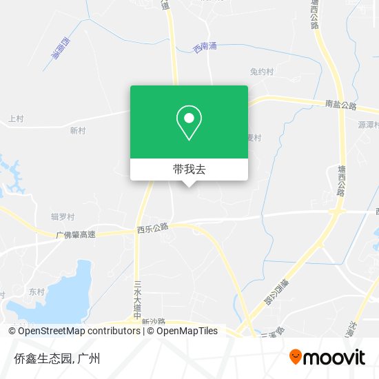 侨鑫生态园地图