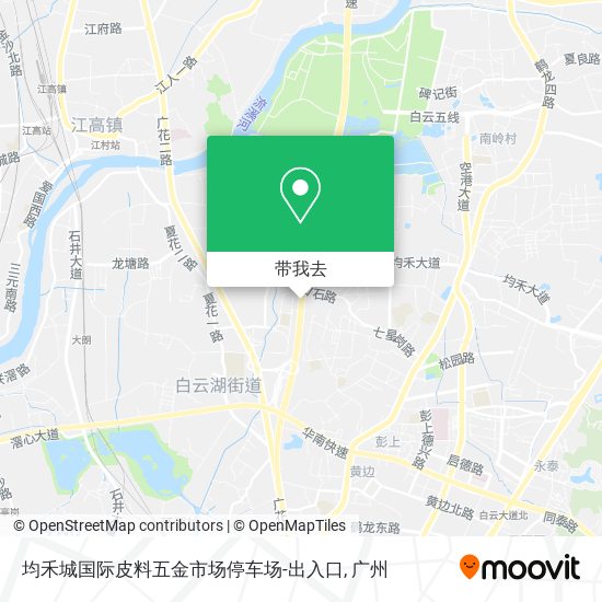 均禾城国际皮料五金市场停车场-出入口地图