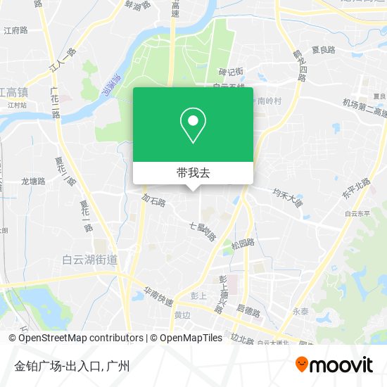 金铂广场-出入口地图