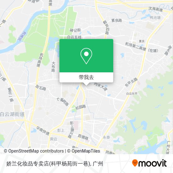 娇兰化妆品专卖店(科甲杨苑街一巷)地图