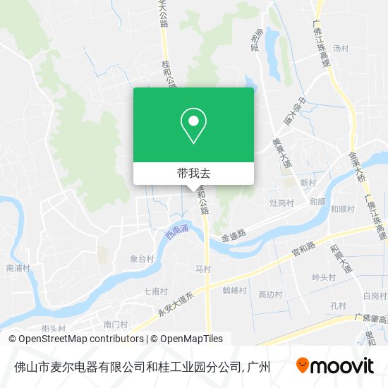 佛山市麦尔电器有限公司和桂工业园分公司地图