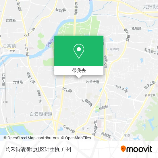 均禾街清湖北社区计生协地图