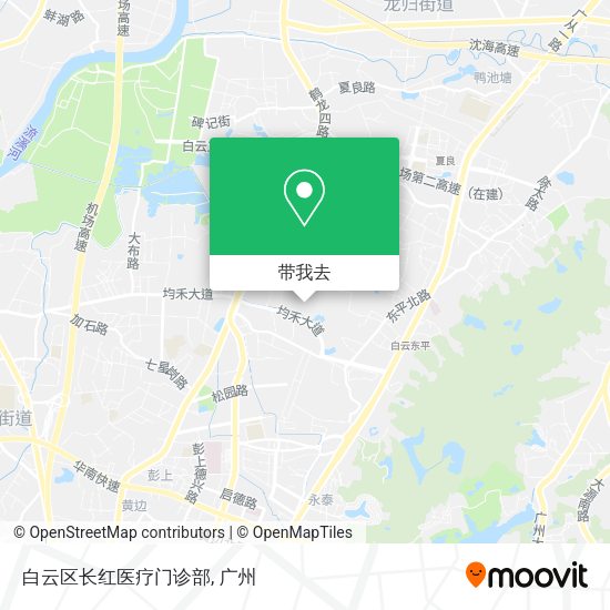 白云区长红医疗门诊部地图