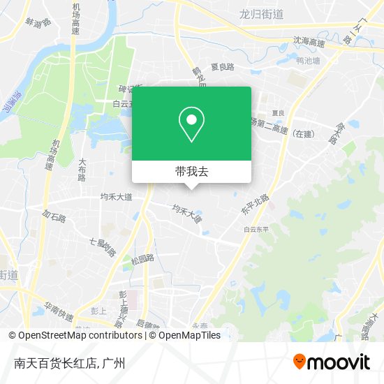 南天百货长红店地图