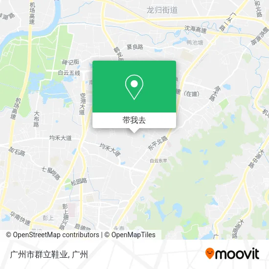 广州市群立鞋业地图