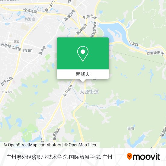 广州涉外经济职业技术学院-国际旅游学院地图