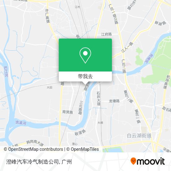 澄峰汽车冷气制造公司地图