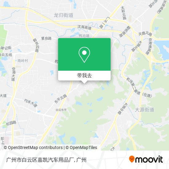 广州市白云区嘉凯汽车用品厂地图
