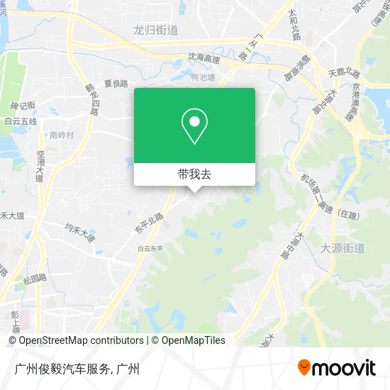 广州俊毅汽车服务地图