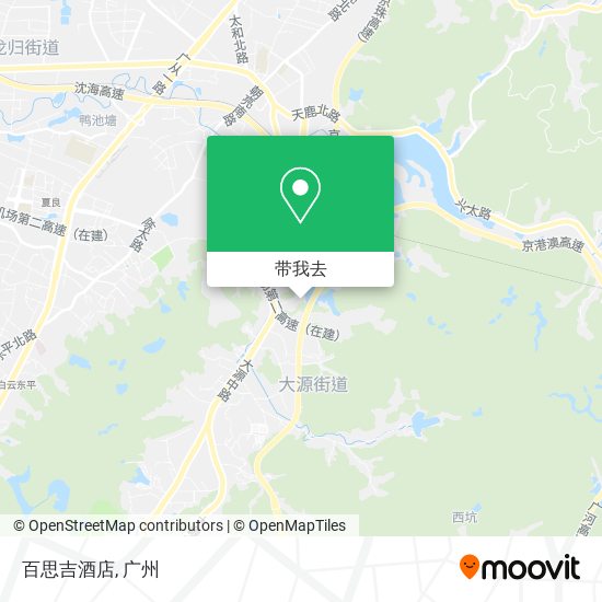 百思吉酒店地图