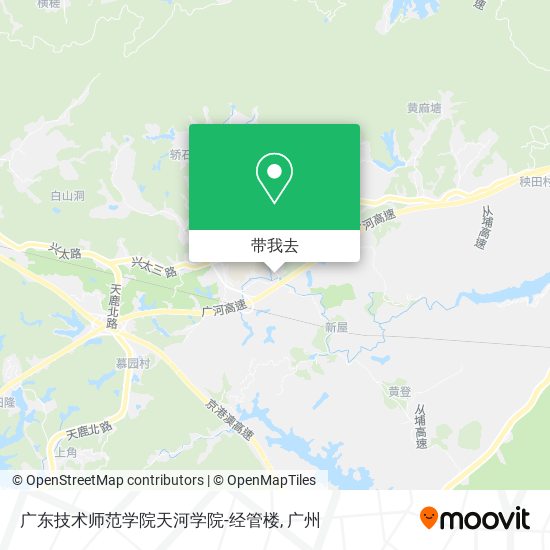 广东技术师范学院天河学院-经管楼地图