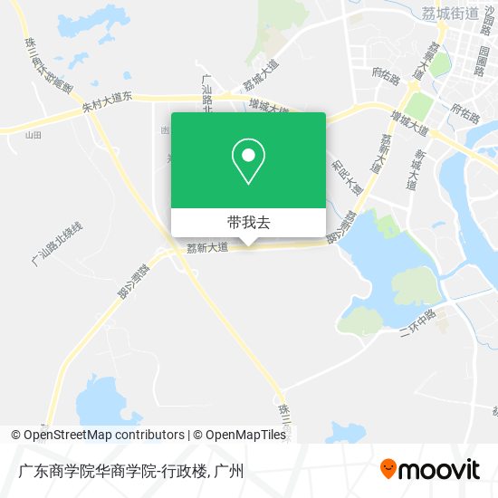 广东商学院华商学院-行政楼地图