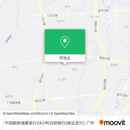 中国邮政储蓄银行24小时自助银行(南边支行)地图