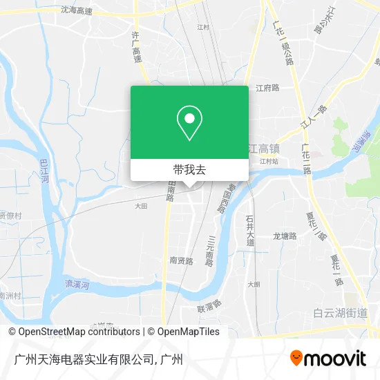 广州天海电器实业有限公司地图