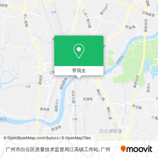 广州市白云区质量技术监督局江高镇工作站地图