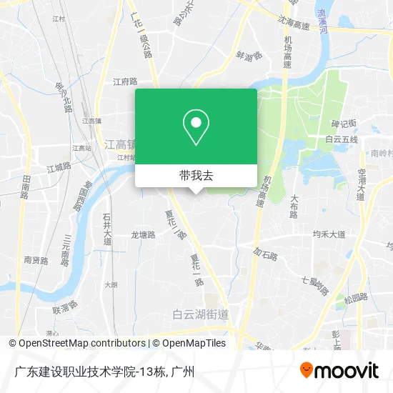 广东建设职业技术学院-13栋地图