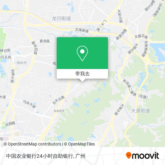 中国农业银行24小时自助银行地图