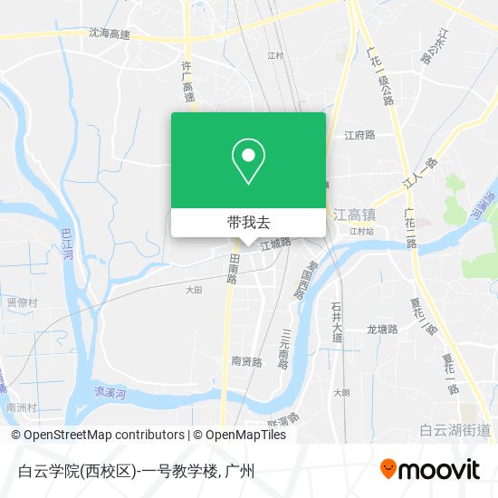 白云学院(西校区)-一号教学楼地图