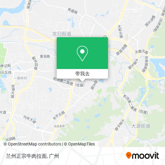 兰州正宗牛肉拉面地图